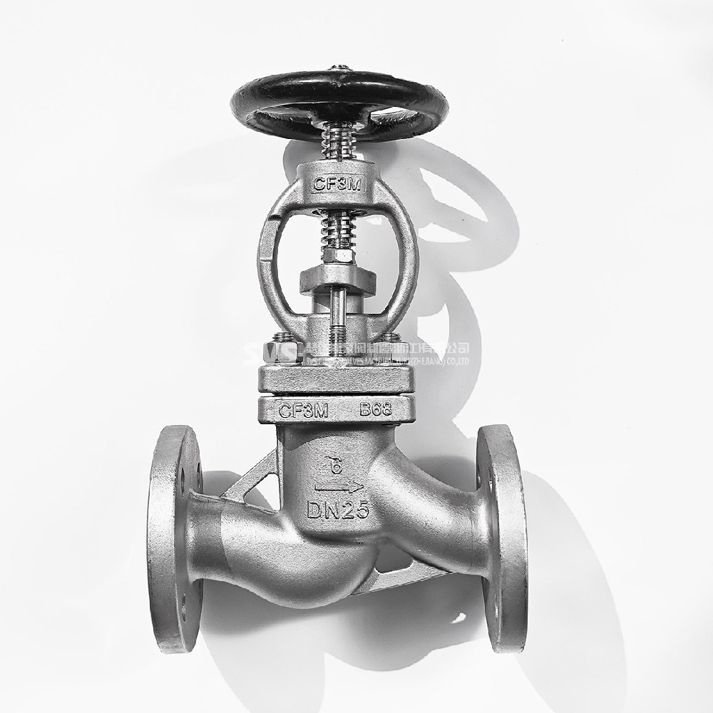 不锈钢316L直通法兰截止阀